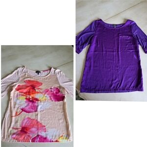 Sale!! 2X1! THE LIMITED Blouse Bundle Satin Front, Knit Back, Size M.